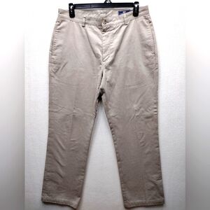 Vineyard Vines Classic Fit Club Pants Mens 36x32 Flannel Lined Chino Golf